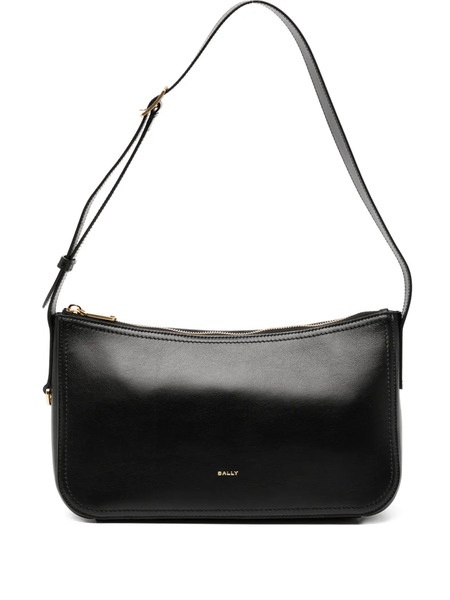  Bally Logo Shoulder Bag - Black 
