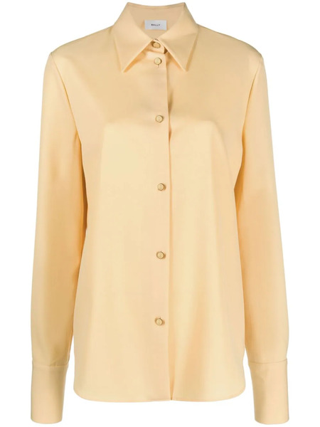  Bally Long-sleeve Piqué Shirt - Neutrals 