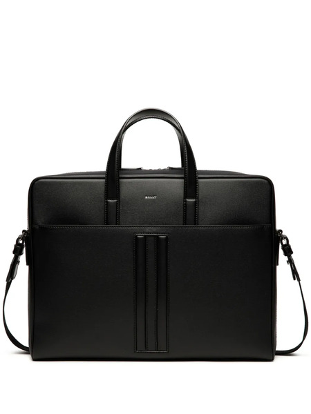  Bally Mythos Leather Briefcase - Black 