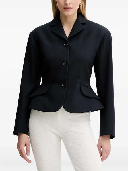  Bally Peplum Blouse - Blue 