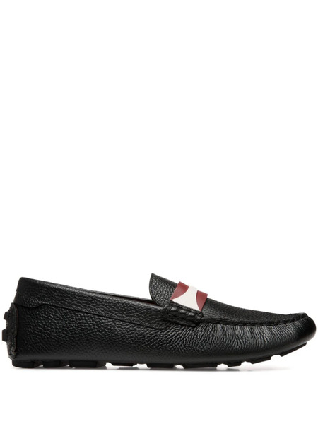  Bally Perthy Leather Loafers - Black 