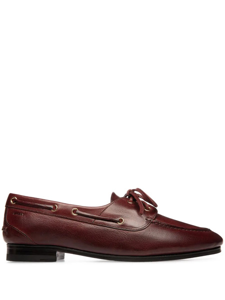  Bally Plume Loafers - Red 