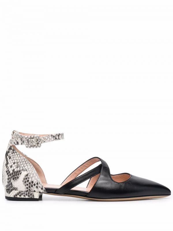  Bally Python Print-detail Pointed Pumps - Black 