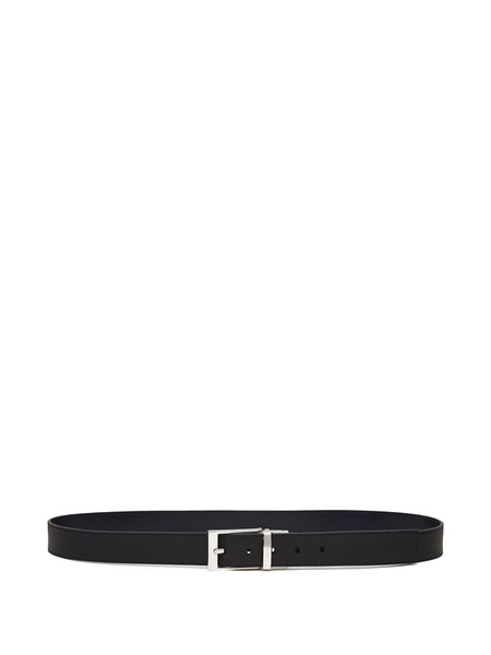  Bally Reversible Grained-leather Belt - Black 
