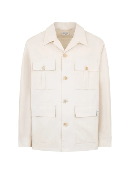  Bally Saharan Flap-pocket Cotton Jacket - Neutrals 