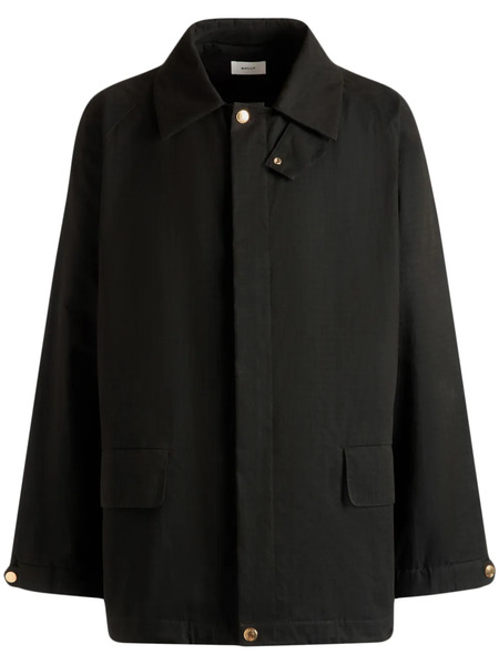  Bally Single-breasted Ripstop Coat - Black 