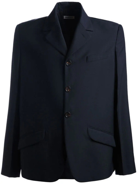  Bally Single-breasted Twill Blazer - Blue 