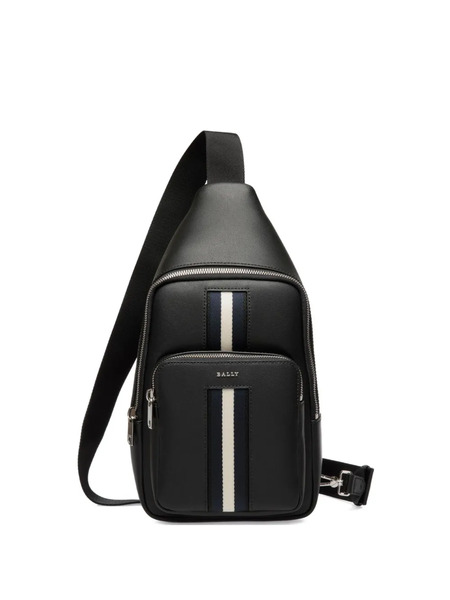  Bally Sling Leather Backpack - Black 