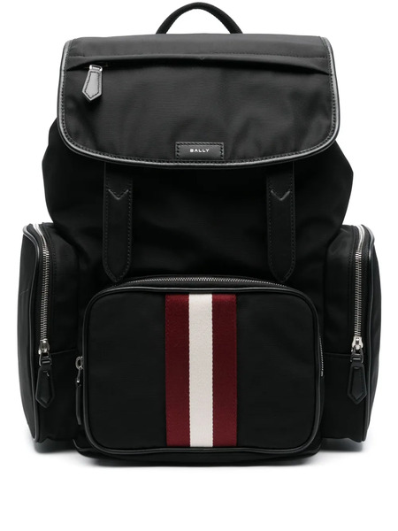  Bally Stripe-detail Backpack - Black 