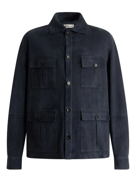  Bally Suede Jacket - Blue 