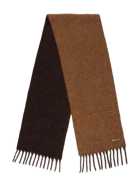  Bally Two-tone Logo-embroidery Scarf - Brown 