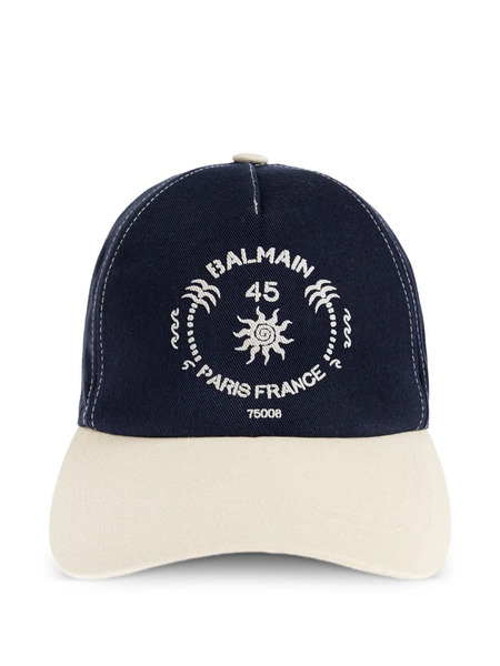  Balmain Adjustable Strap Logo Cap - Blue 