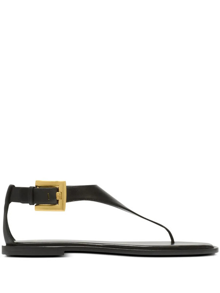  Balmain Anthem Toe-post Sandals - Black 