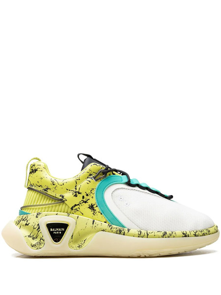  Balmain B Runner marble Print Sneakers - White 
