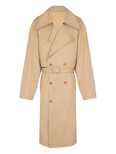 Balmain Belted Trench Coat - Neutrals 