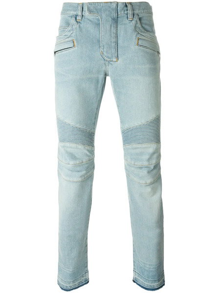  Balmain Biker Jeans - Blue 