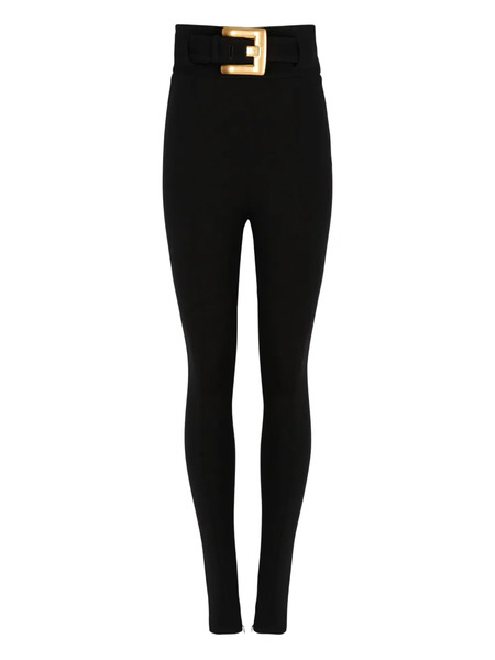  Balmain Buckle-embellished Trousers - Black 
