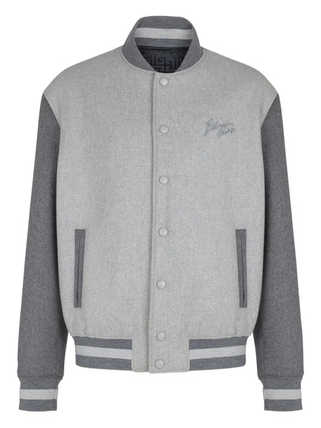  Balmain Button-down Bomber Jacket - Grey 
