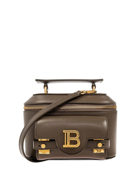  Balmain Buzz Leather Mini Bag - Green 