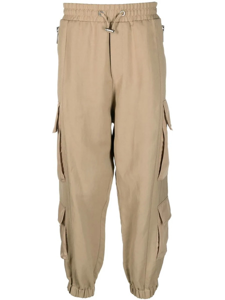  Balmain Cargo Track Pants - Brown 