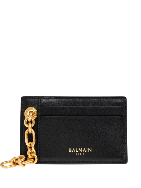  Balmain Chain-detail Card Holder - Black 