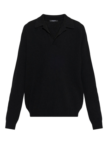  Balmain Collared Sweater - Black 