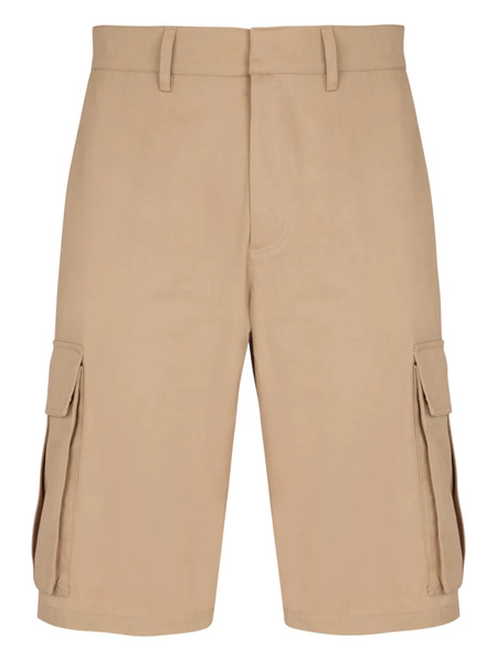  Balmain Cotton Cargo Shorts - Neutrals 