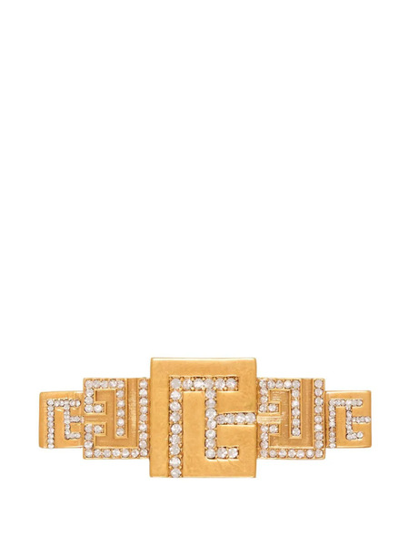  Balmain Crystal-embellished Brooch - Gold 
