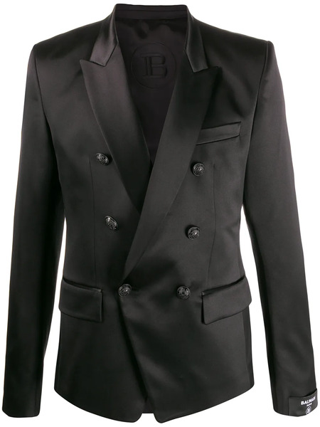  Balmain Double-breasted Blazer - Black 