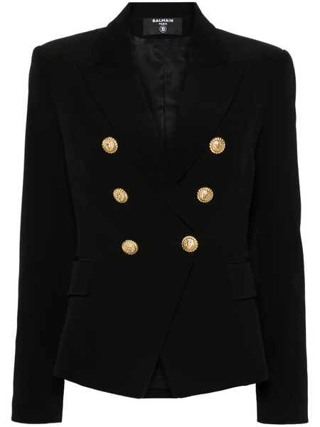  Balmain Double-breasted Blazer - Black 