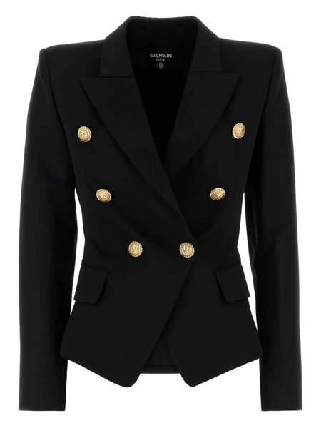  Balmain Double-breasted Blazer - Black 