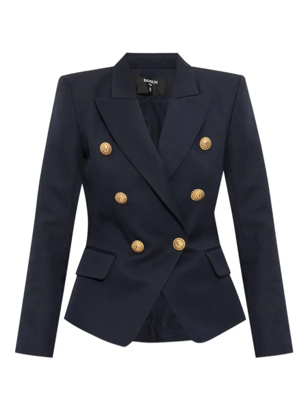  Balmain Double-breasted Blazer - Blue 