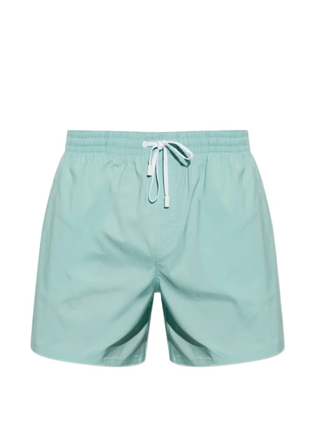  Balmain Drawstring Logo Swim Shorts - Blue 