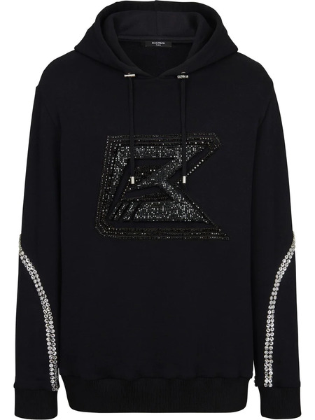  Balmain Embellished Pullover Sweatshirt - Black 