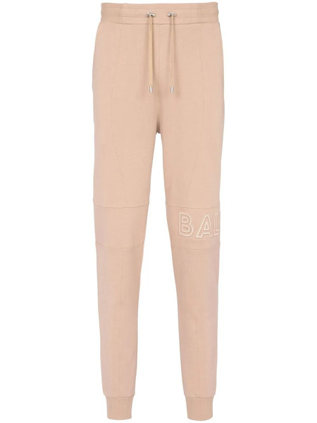  Balmain Embossed Logo Track Pants - Neutrals 