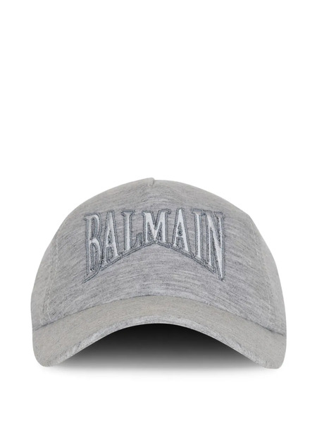  Balmain Embroidered Baseball Cap - Grey 