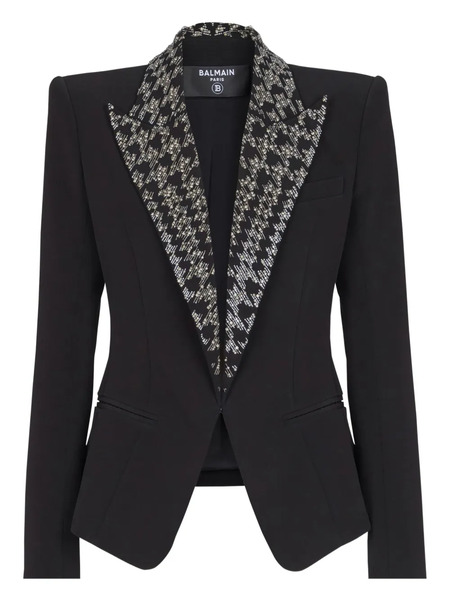  Balmain Embroidered Button Blazer - Black 