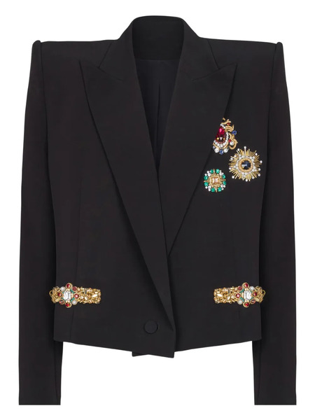  Balmain Embroidered Jacket - Black 