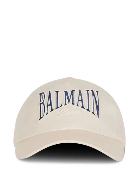 Balmain Embroidered-logo Baseball Cap - Neutrals 