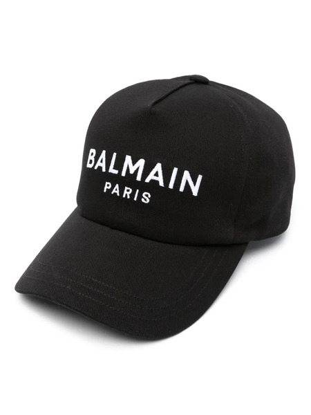  Balmain Embroidered-logo Cap - Black 