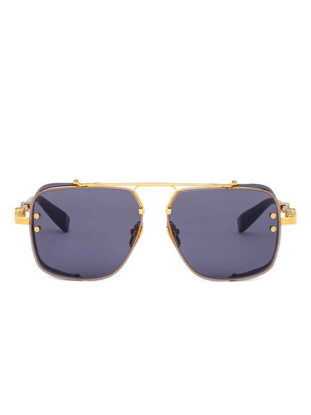  Balmain Eyewear Legend Geometric-frame Sunglasses - Black 