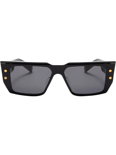  Balmain Eyewear Logo Square-frame Sunglasses - Black 