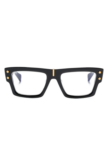  Balmain Eyewear Majestic Rectangle-frame Glasses - Black 