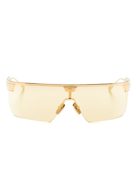  Balmain Eyewear Major Ltd Shield-frame Sunglasses - Gold 