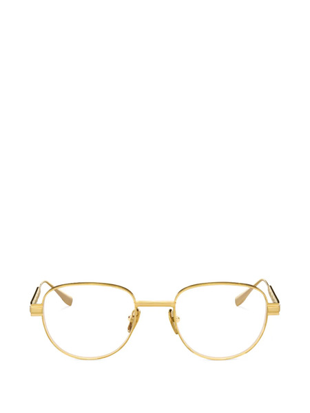  Balmain Eyewear Oval-frame Glasses - Gold 