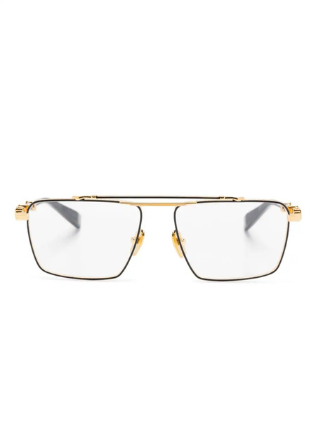  Balmain Eyewear Pilot-frame Glasses - Black 
