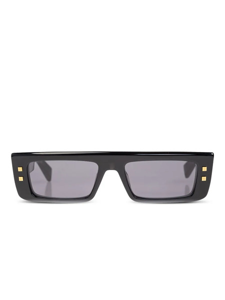  Balmain Eyewear Rectangle-frame Sunglasses - Black 