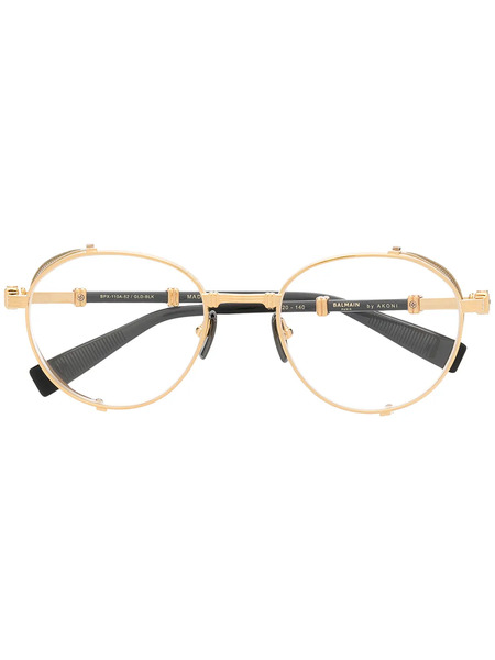  Balmain Eyewear Round-frame Glasses - Gold 