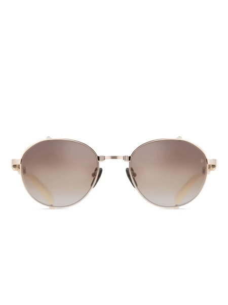  Balmain Eyewear Round-frame Sunglasses - Neutrals 