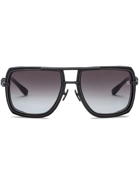  Balmain Eyewear Soldier Pilot-frame Sunglasses - Black 